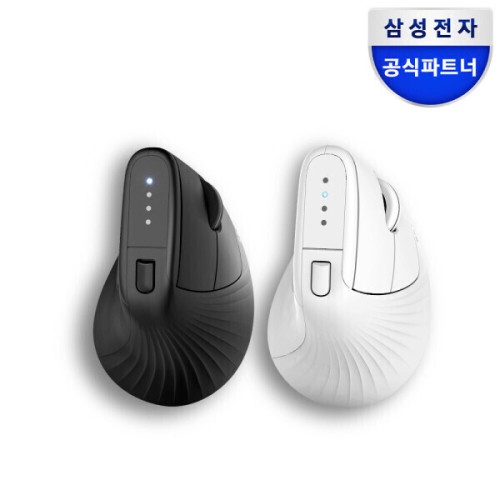 버티컬 무선마우스 SM-M1300Q 블루투스 멀티페어링 저소음 블랙