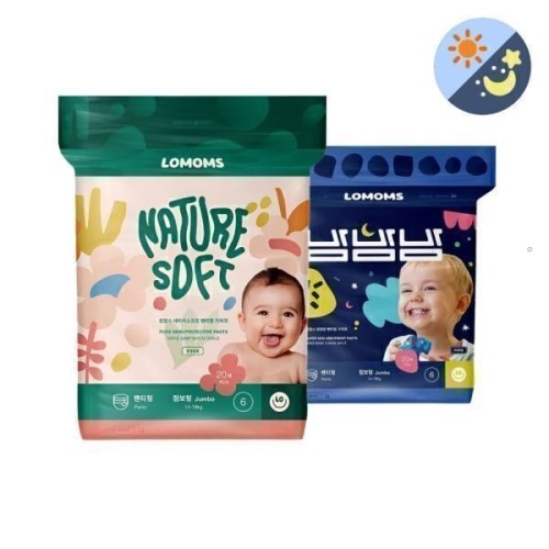 로맘스 기저귀 낮밤 팬티형 세트 - G마켓 단독(4팩+4팩 구성) 기획전